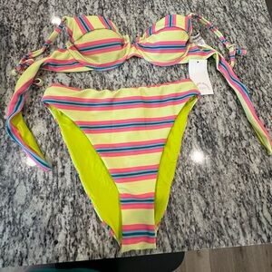 Dippin' Daisy's Multicolor Striped Bikini